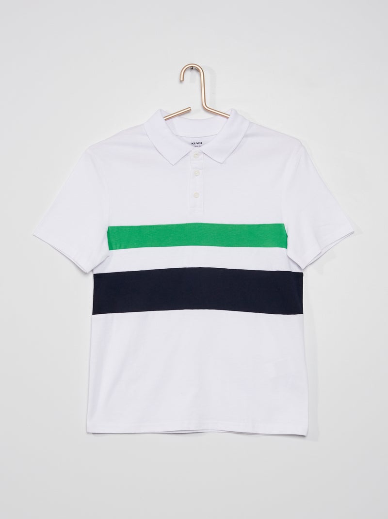 Polo color-block VERDE - Kiabi