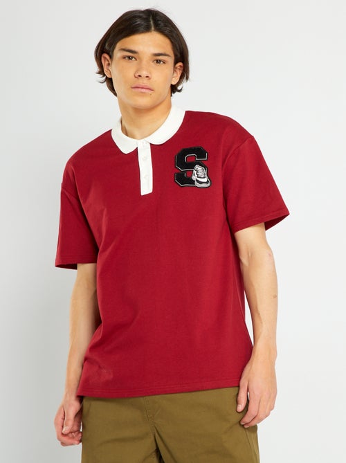 Polo com bordado frontal - Kiabi