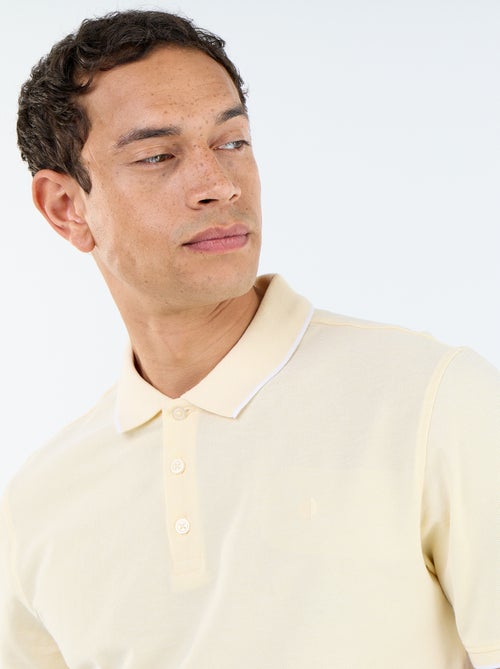 Polo com bordado no peito - Kiabi