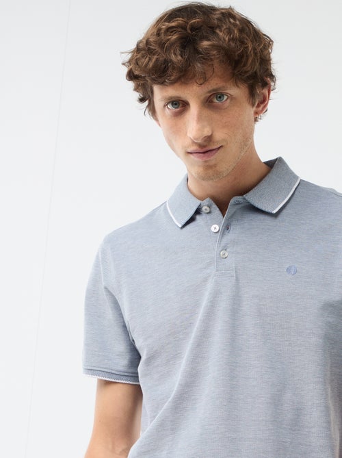 Polo com bordado no peito - Kiabi