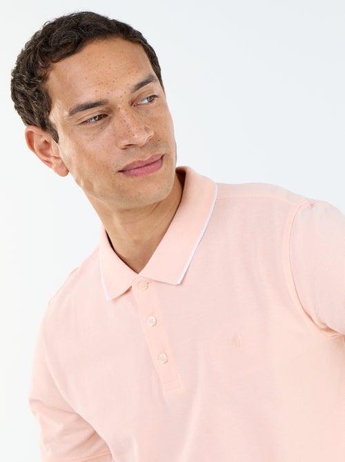 Polo com bordado no peito - Kiabi