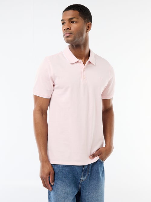 Polo com bordado no peito - Kiabi