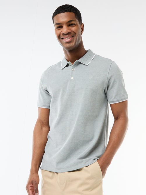 Polo com bordado no peito - Kiabi