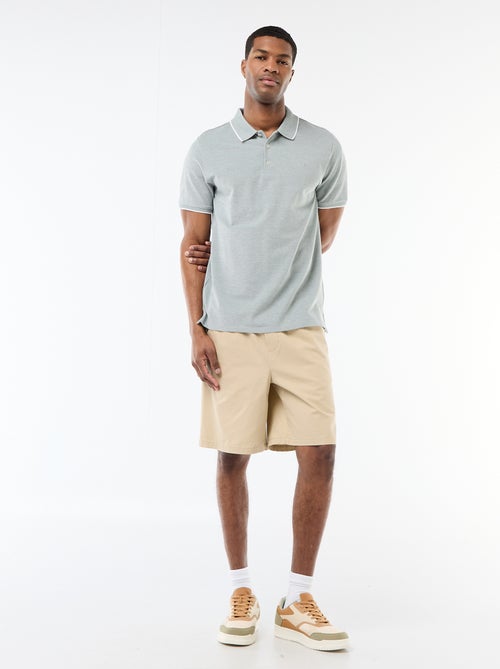 Polo com bordado no peito - Kiabi