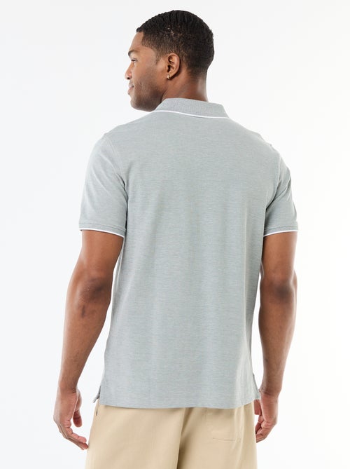 Polo com bordado no peito - Kiabi