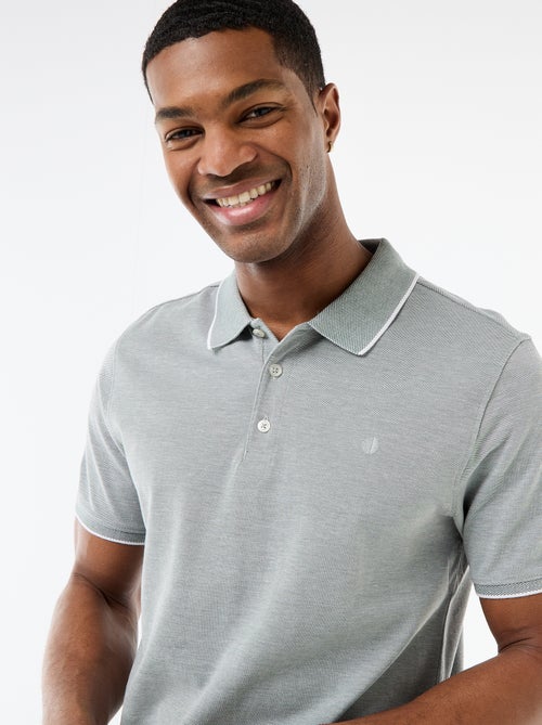 Polo com bordado no peito - Kiabi