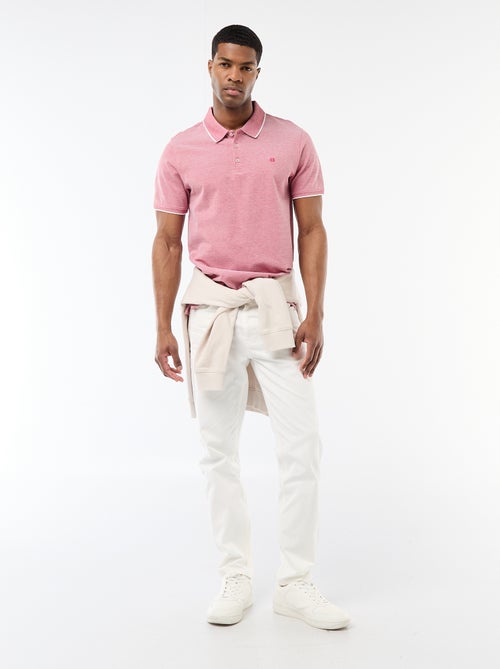 Polo com bordado no peito - Kiabi