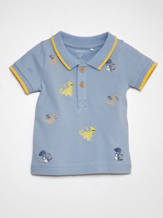 Polo com bordados dinossauro 'NAME IT'