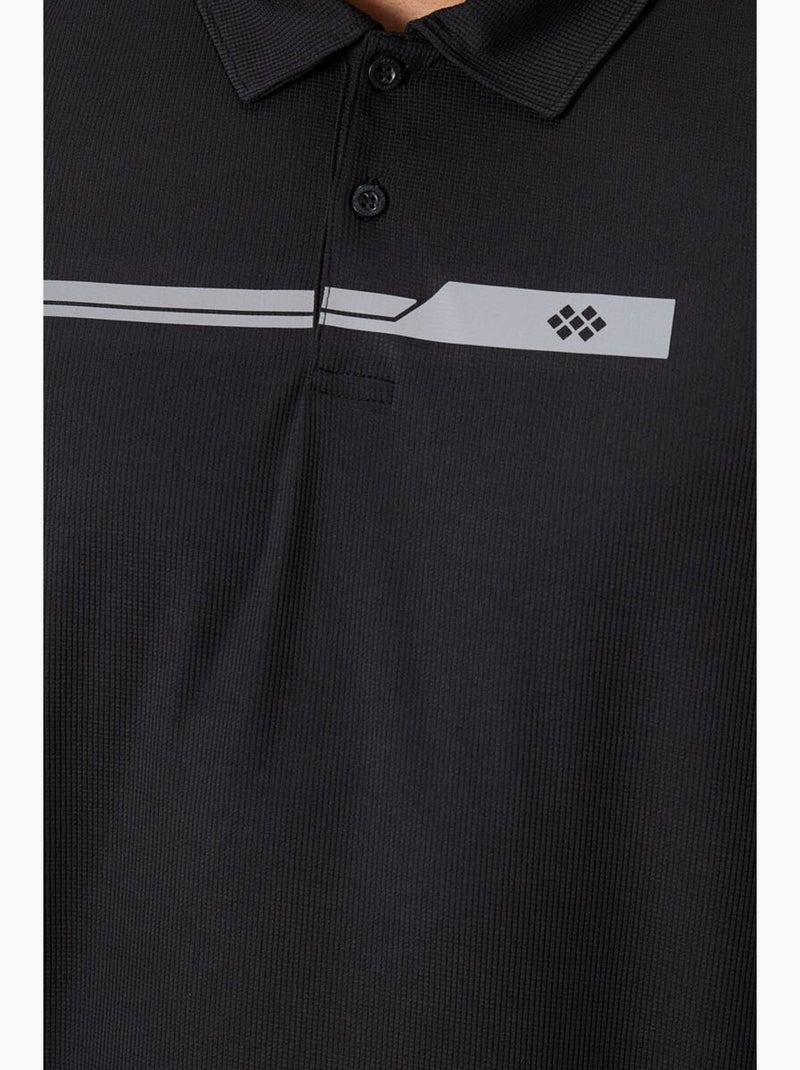 Polo com botões tommy Preto - Kiabi