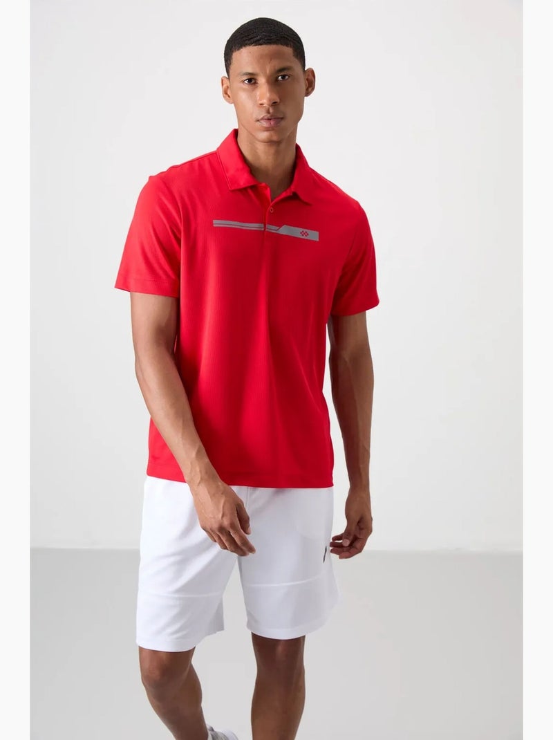 Polo com botões tommy Vermelho - Kiabi