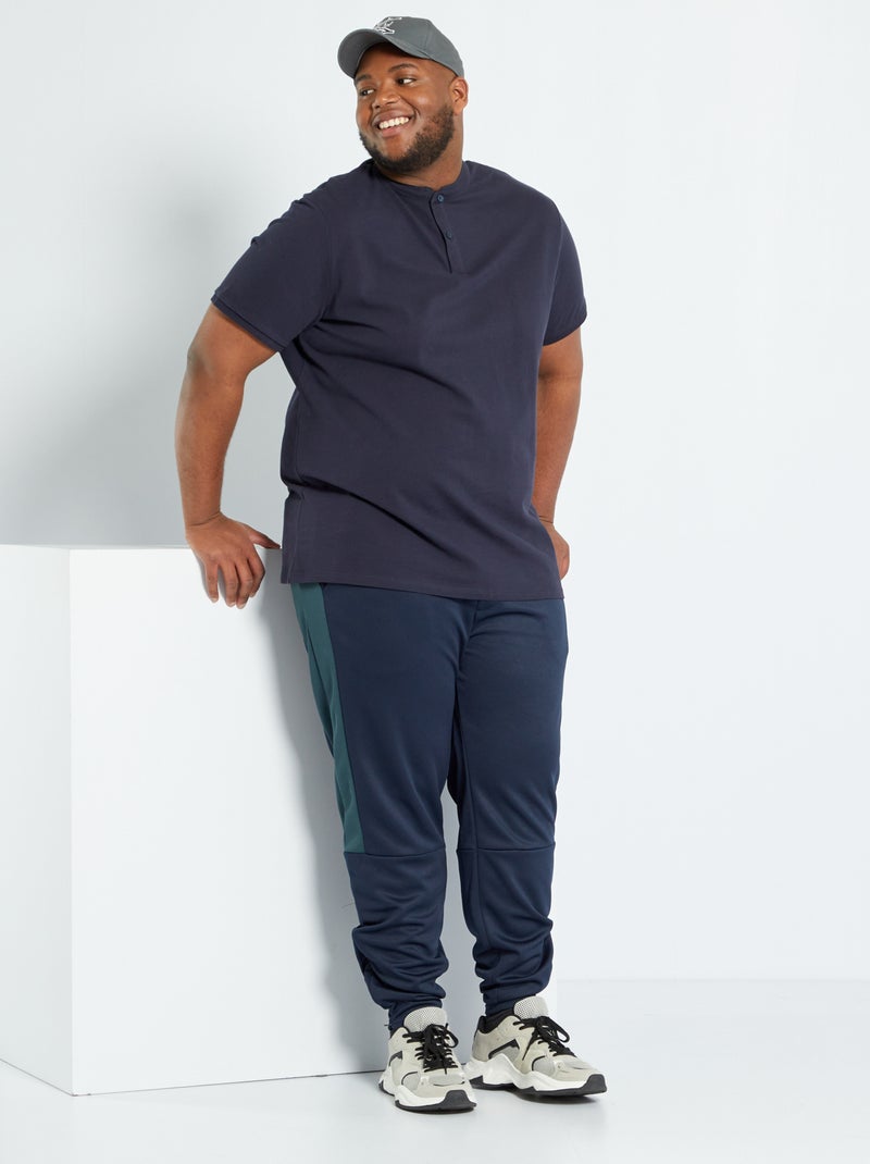 Polo com colarinho AZUL - Kiabi