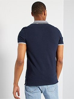 Polo com colarinho contrastado - Kiabi