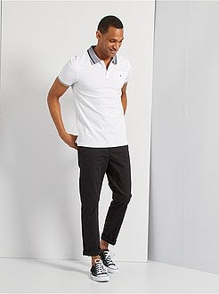 Polo com colarinho contrastado - Kiabi