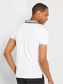 Polo com colarinho contrastado - Kiabi