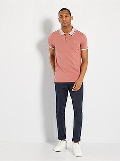 Polo com colarinho contrastado - Kiabi