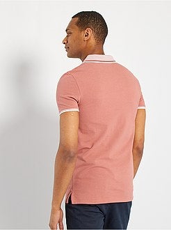 Polo com colarinho contrastado - Kiabi