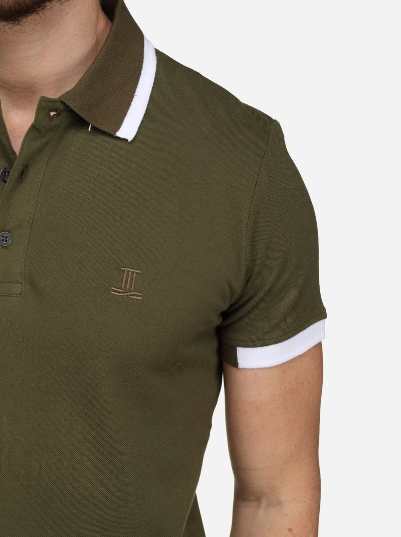 Polo com debrum - Torrente Cáqui - Kiabi
