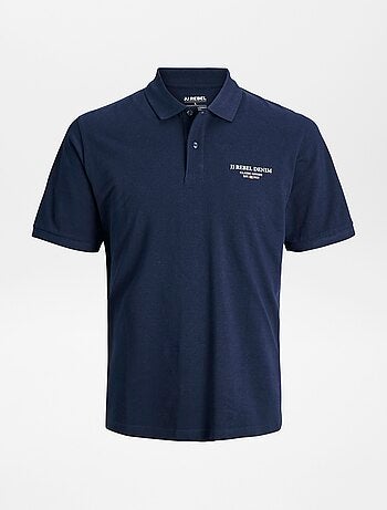 Polo com estampado frontal 'JJ Rebel'