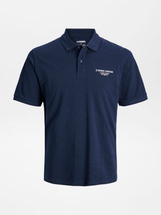Polo com estampado frontal 'JJ Rebel'