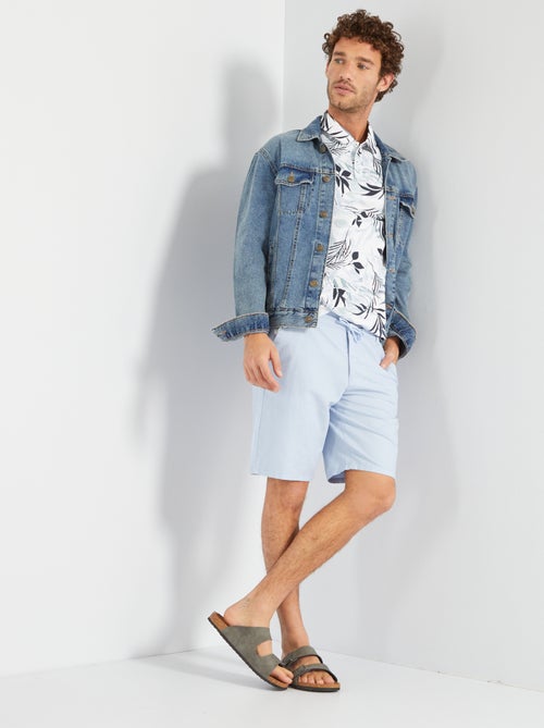 Polo com estampado 'tropical' - Kiabi