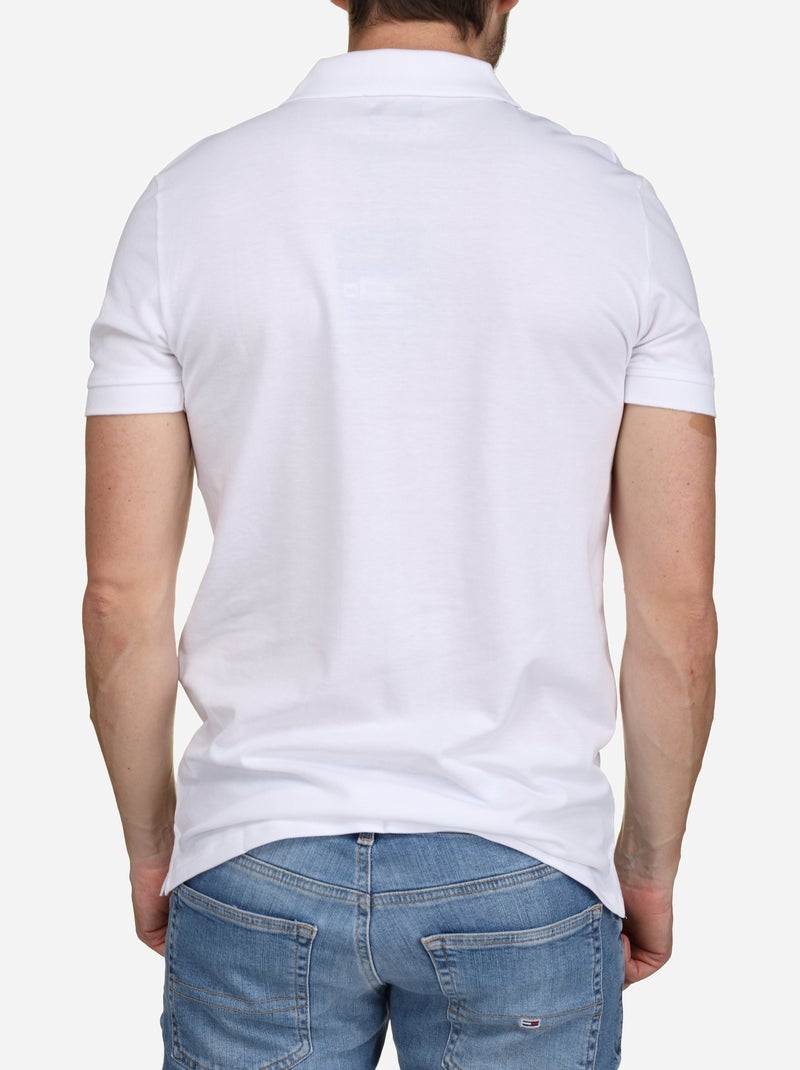 Polo com gola com fecho - Torrente Branco - Kiabi