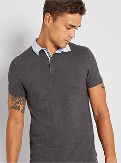 Polo com gola oxford - Kiabi