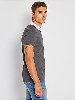 Polo com gola oxford - Kiabi