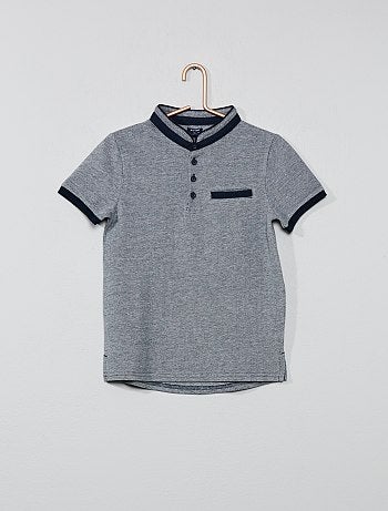 Polo com gola tunisina - Kiabi