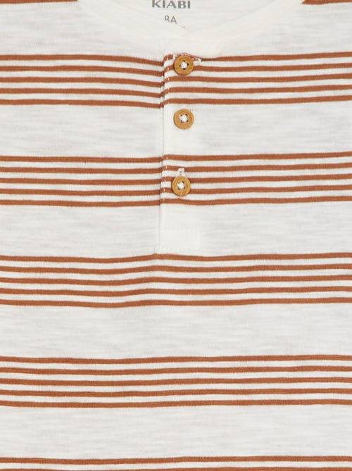 Polo com gola tunisina - Kiabi