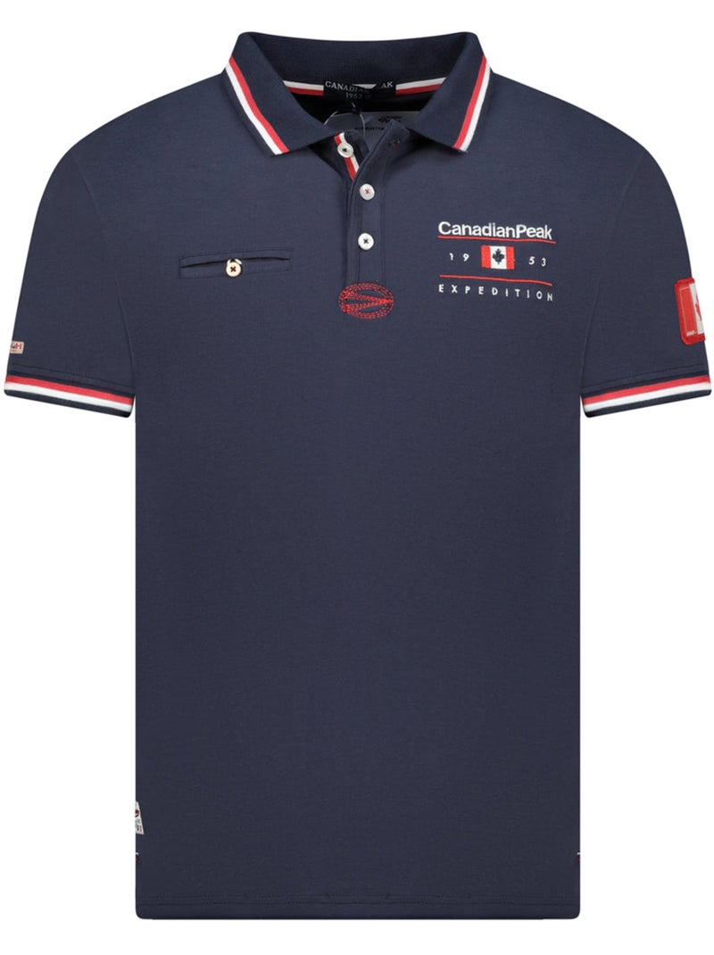 Polo com riscas contrastantes konbustybleak – canadian peak Azul-marinho - Kiabi