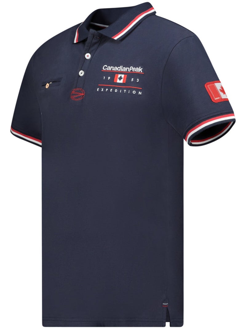Polo com riscas contrastantes konbustybleak – canadian peak Azul-marinho - Kiabi