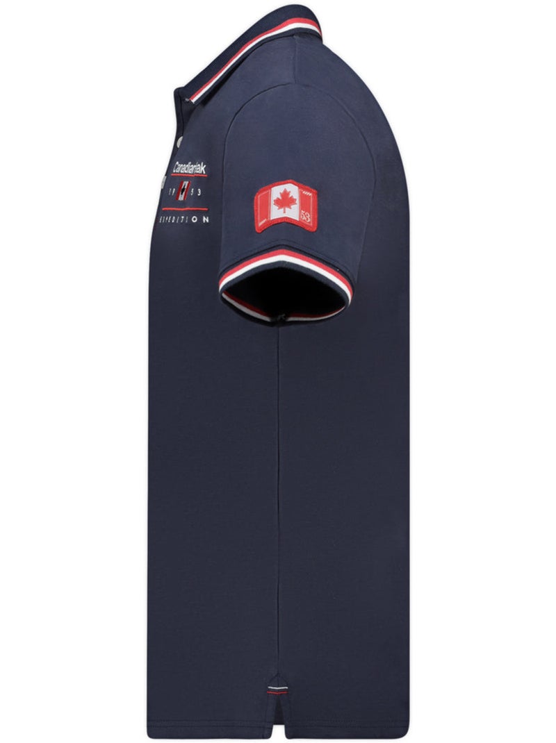 Polo com riscas contrastantes konbustybleak – canadian peak Azul-marinho - Kiabi