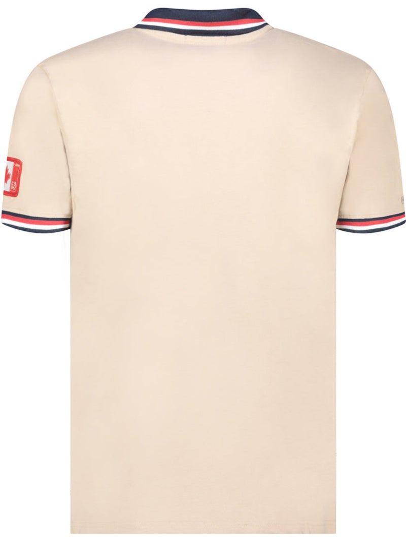 Polo com riscas contrastantes konbustybleak – canadian peak Bege - Kiabi