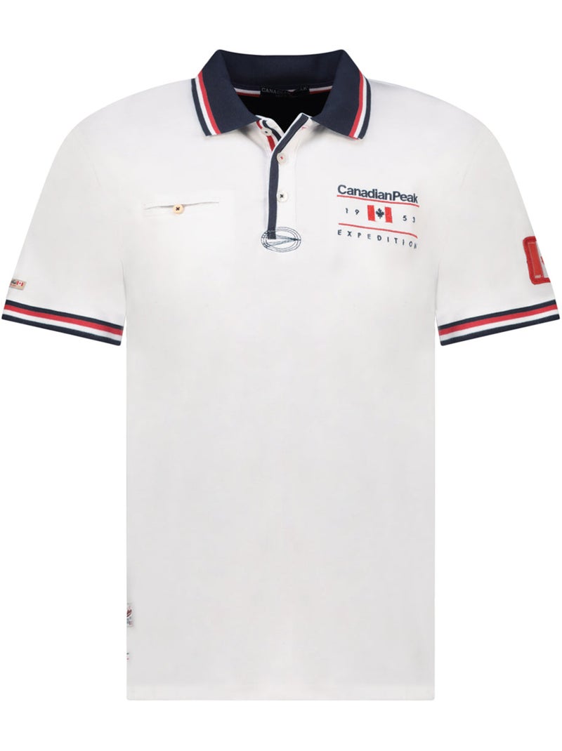 Polo com riscas contrastantes konbustybleak – canadian peak Branco - Kiabi