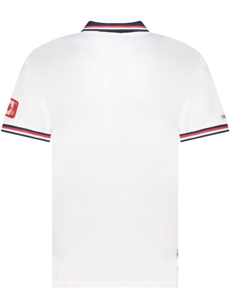 Polo com riscas contrastantes konbustybleak – canadian peak Branco - Kiabi