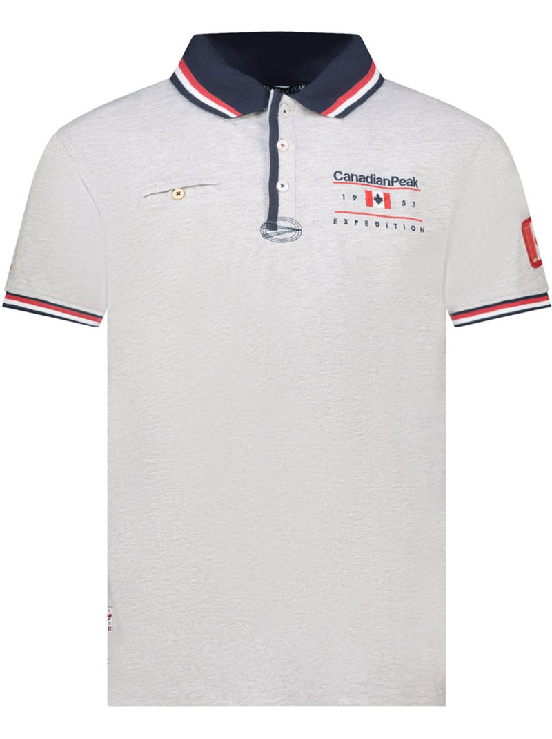Polo com riscas contrastantes konbustybleak – canadian peak Cinza claro - Kiabi
