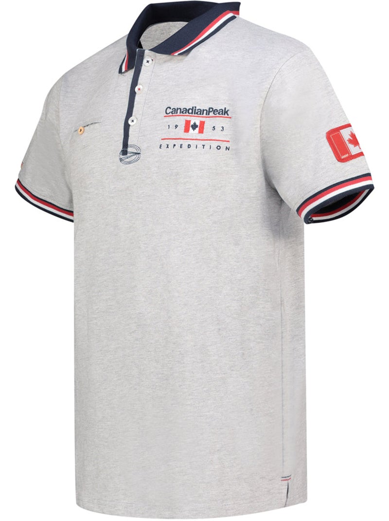 Polo com riscas contrastantes konbustybleak – canadian peak Cinza claro - Kiabi