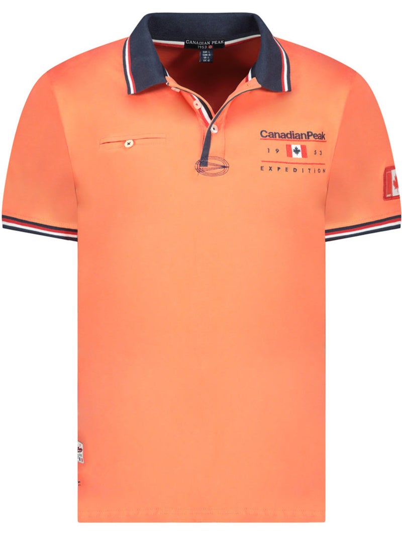 Polo com riscas contrastantes konbustybleak – canadian peak Coral - Kiabi