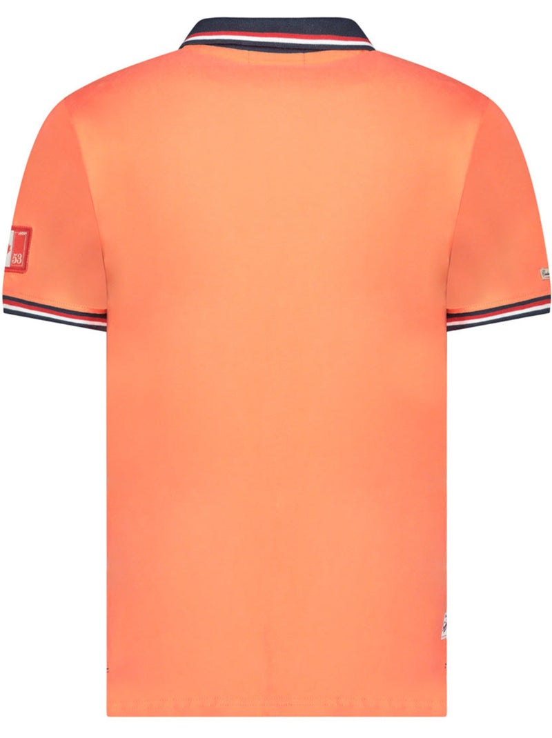 Polo com riscas contrastantes konbustybleak – canadian peak Coral - Kiabi
