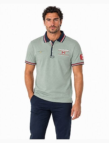 Polo com riscas contrastantes konbustybleak – canadian peak