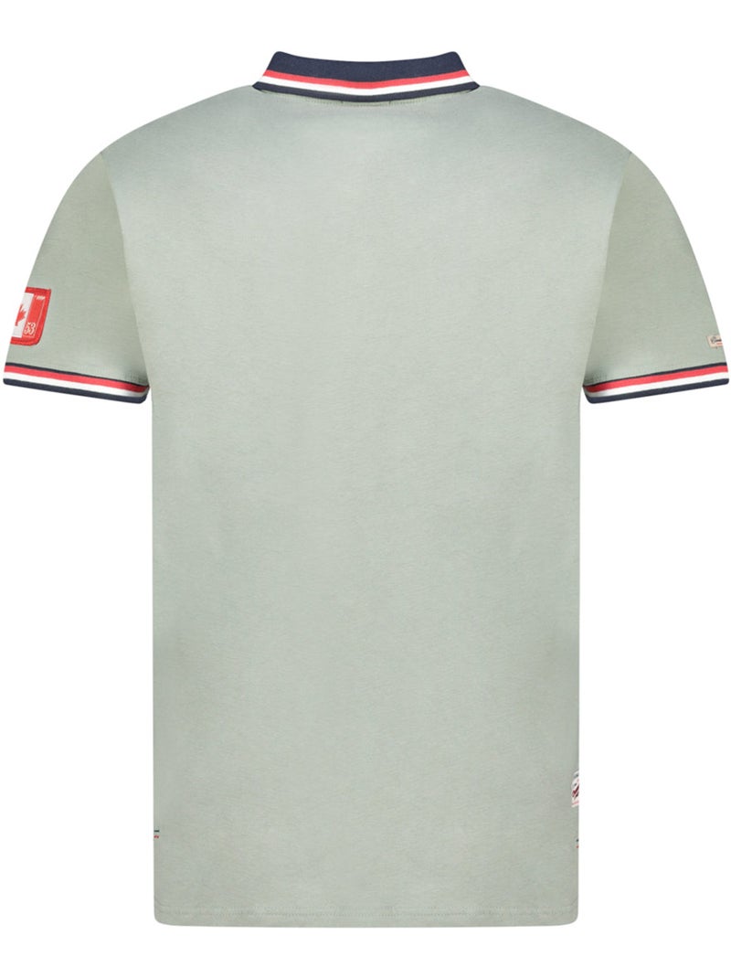 Polo com riscas contrastantes konbustybleak – canadian peak Verde oliva - Kiabi
