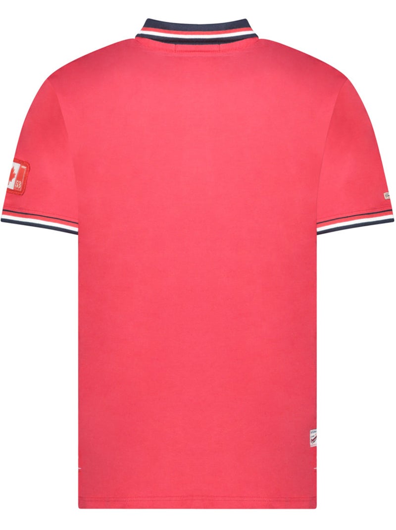 Polo com riscas contrastantes konbustybleak – canadian peak Vermelho - Kiabi