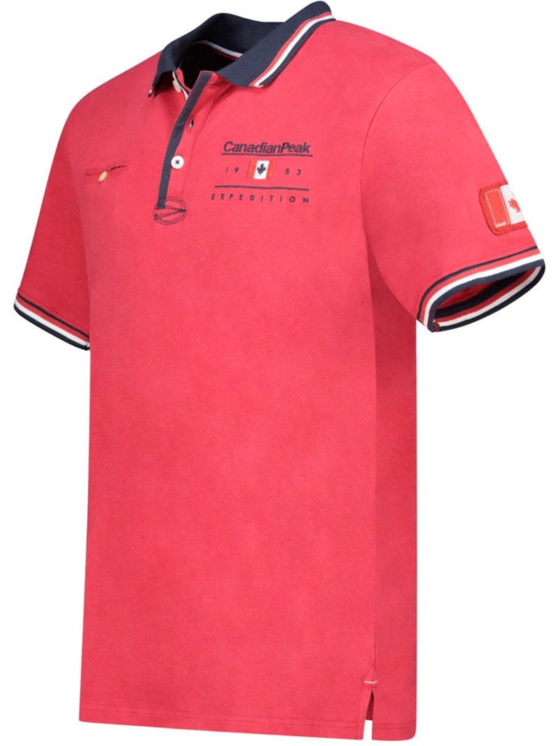 Polo com riscas contrastantes konbustybleak – canadian peak Vermelho - Kiabi