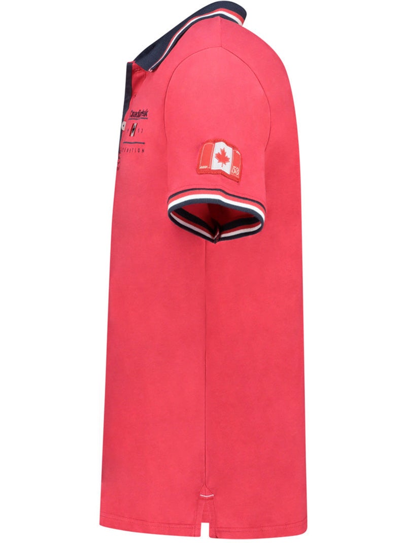 Polo com riscas contrastantes konbustybleak – canadian peak Vermelho - Kiabi