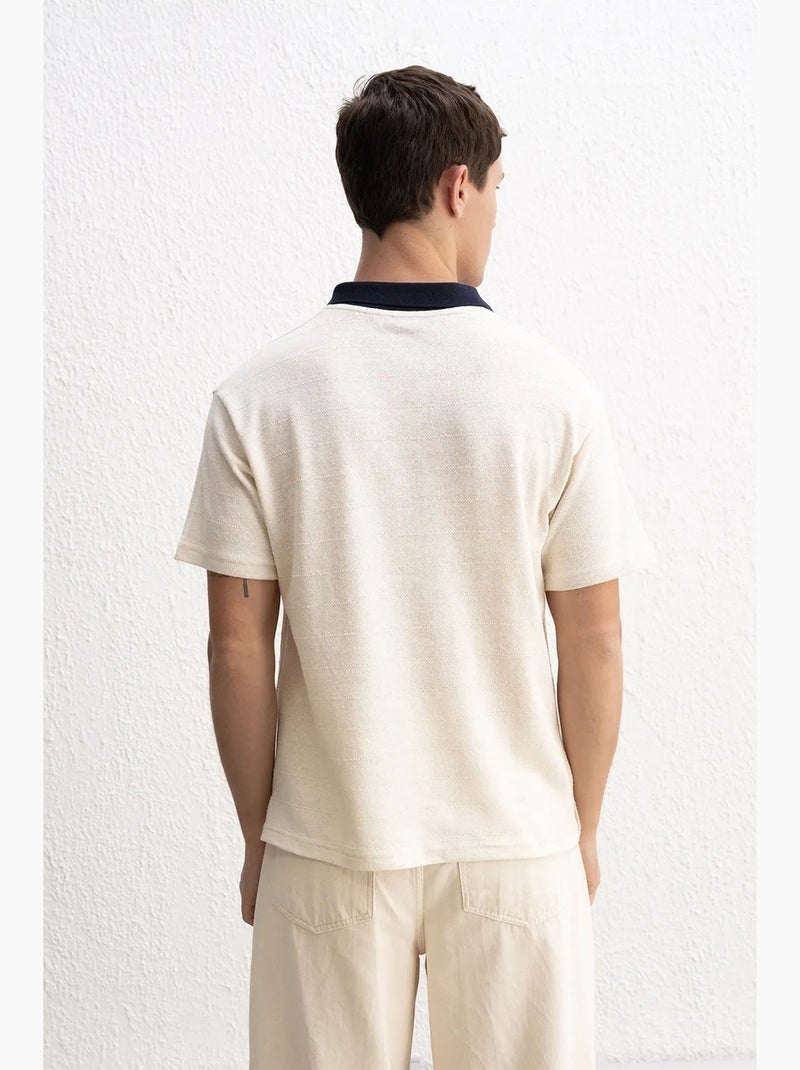 Polo comfort fit giesto Bege-argila - Kiabi