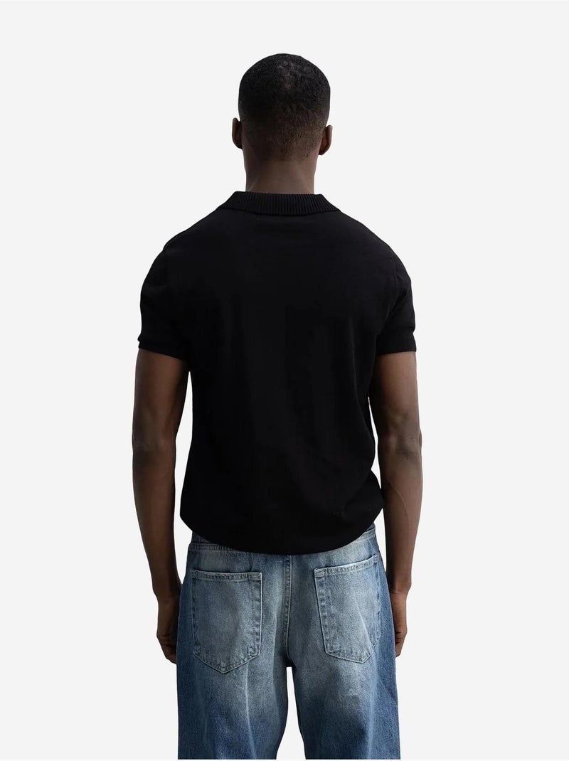 Polo comfort fit giesto Preto - Kiabi