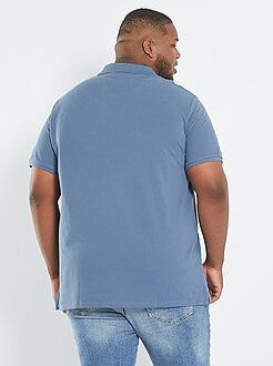 Polo conforto piqué de algodão - Kiabi