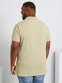 Polo conforto piqué de algodão - Kiabi