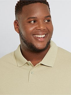 Polo conforto piqué de algodão - Kiabi