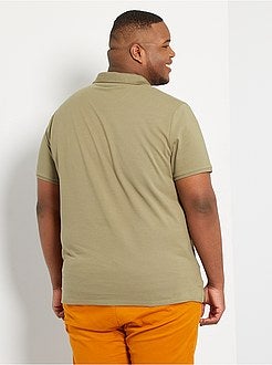 Polo conforto piqué de algodão - Kiabi